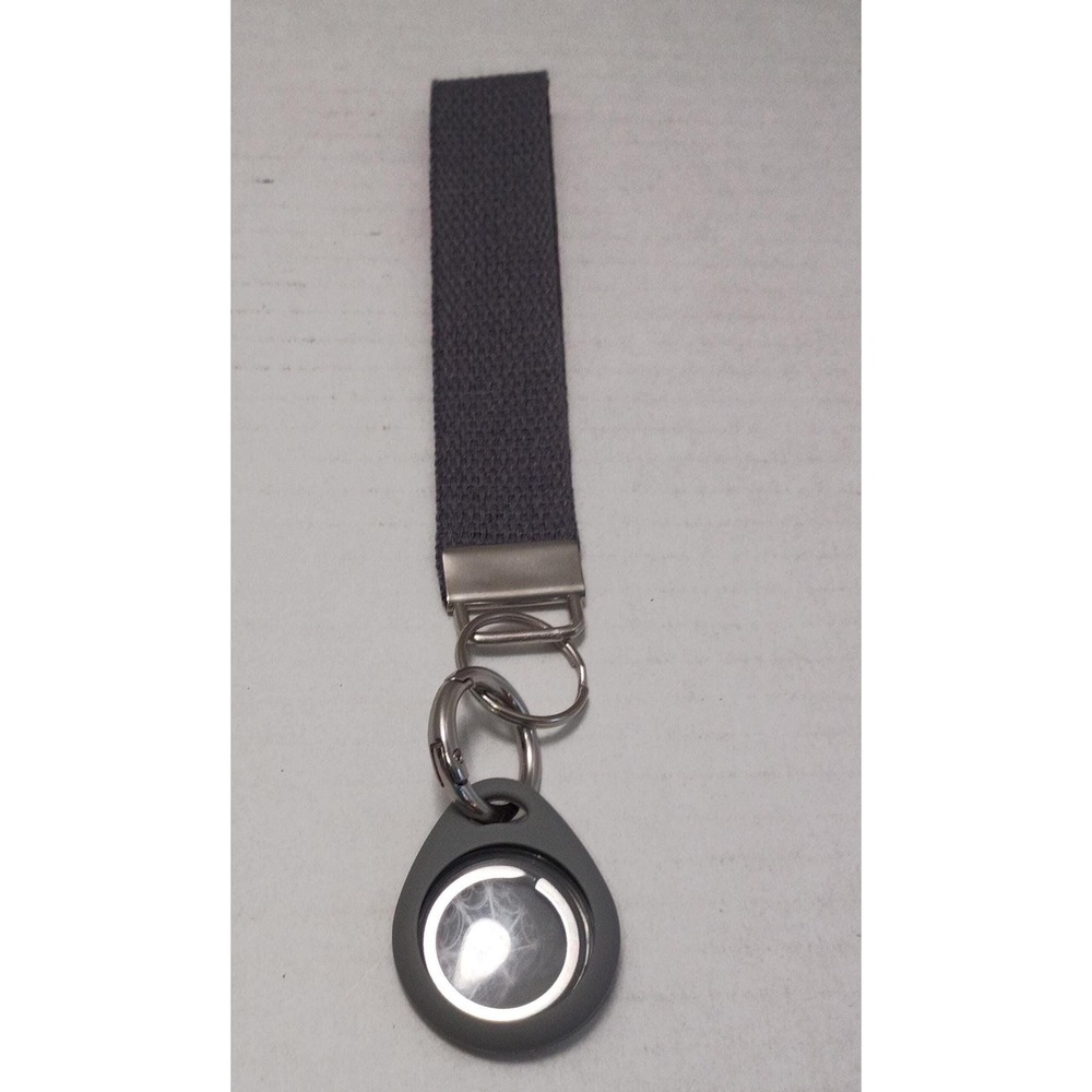 Canvas Wristlet Keychain Handmade Accessory for Key Fob with Air Tag Holder